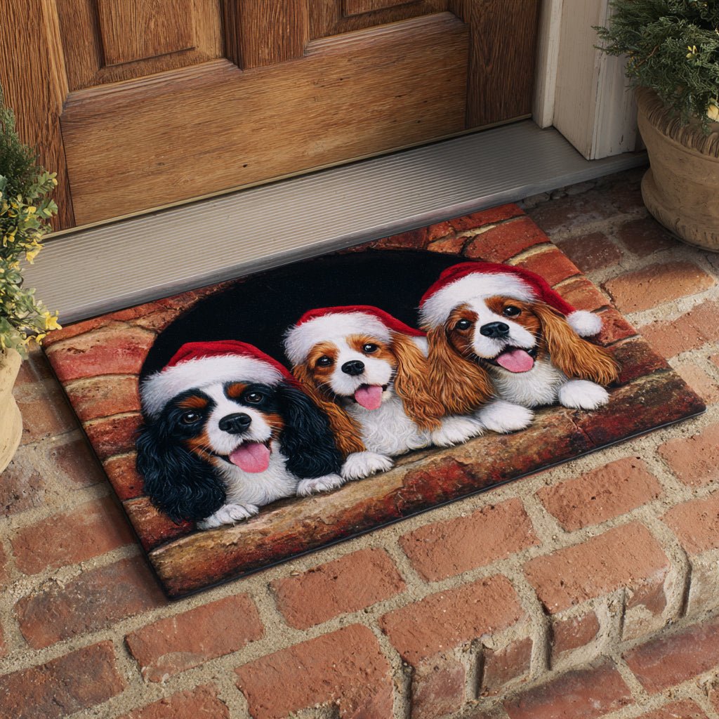 Holiday King Charles Doormat - Nature Design | Printed Welcome Doormat