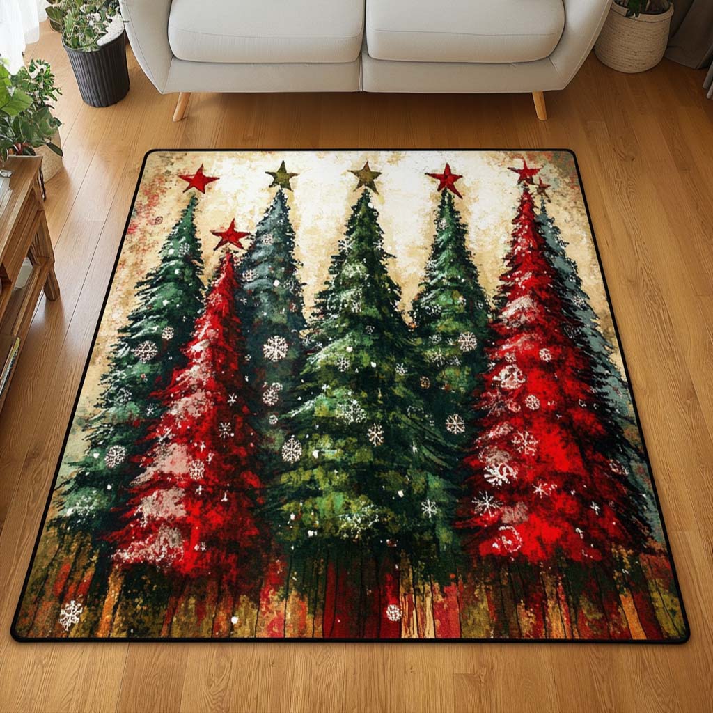 Holiday Pines area rug in a living room
