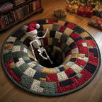 Holiday Skeleton Halloween Round Mat Rug - washable non-slip printed rug