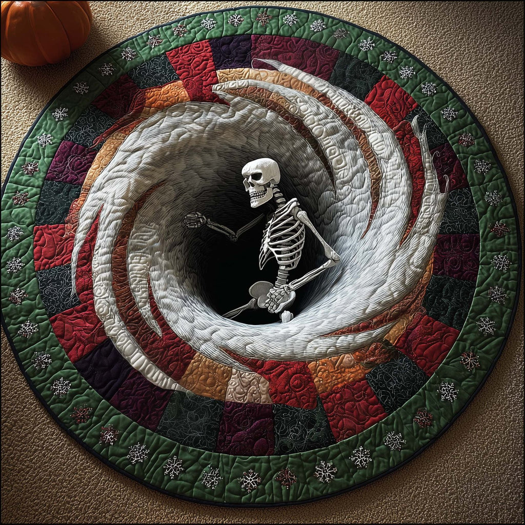 Holiday Skeleton Round Mat Rug - Nature Design | Serene Home Decor