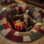 Holiday Skeleton Round Mat Rug - Nature Design | Serene Home Decor