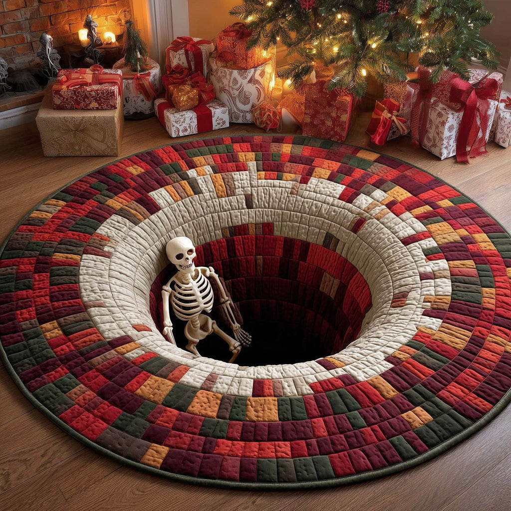 Holiday Skeleton Round Mat Rug - Nature Design | Serene Home Decor