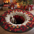 Holiday Skeleton Round Mat Rug - Nature Design | Serene Home Decor