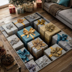 Holiday Surprise area rug in a living room