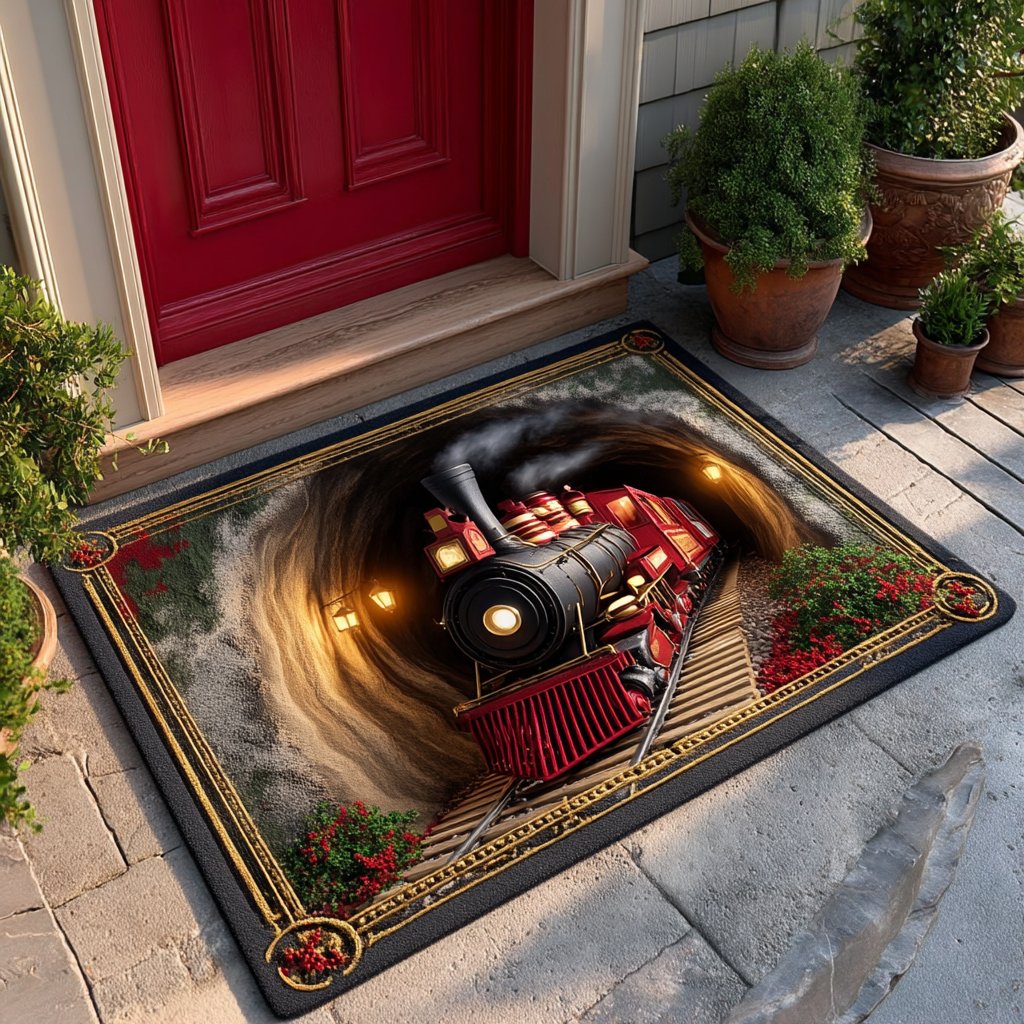 Holiday Tunnel Ride Doormat - Nature Design | Printed Welcome Doormat