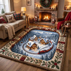 Holiday Village area rug in a living room