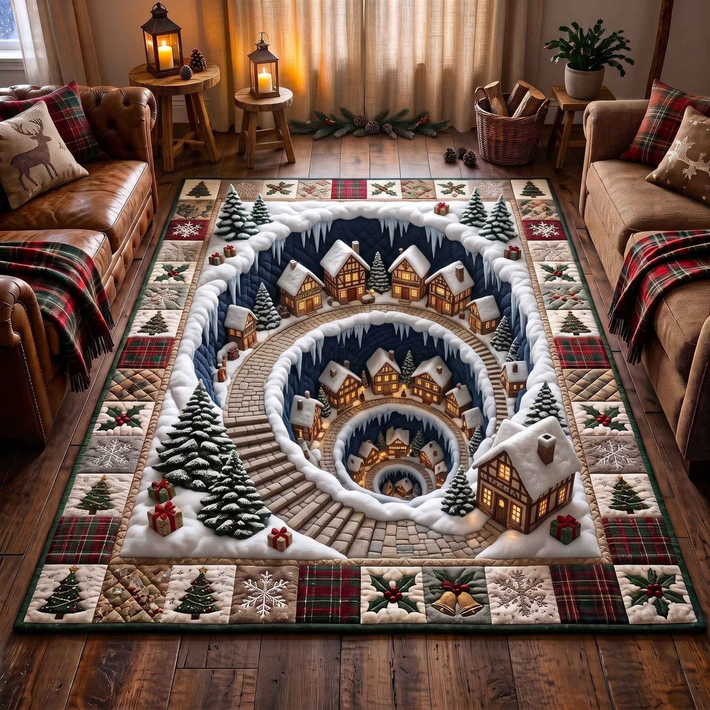 Holiday Village area rug in a living room