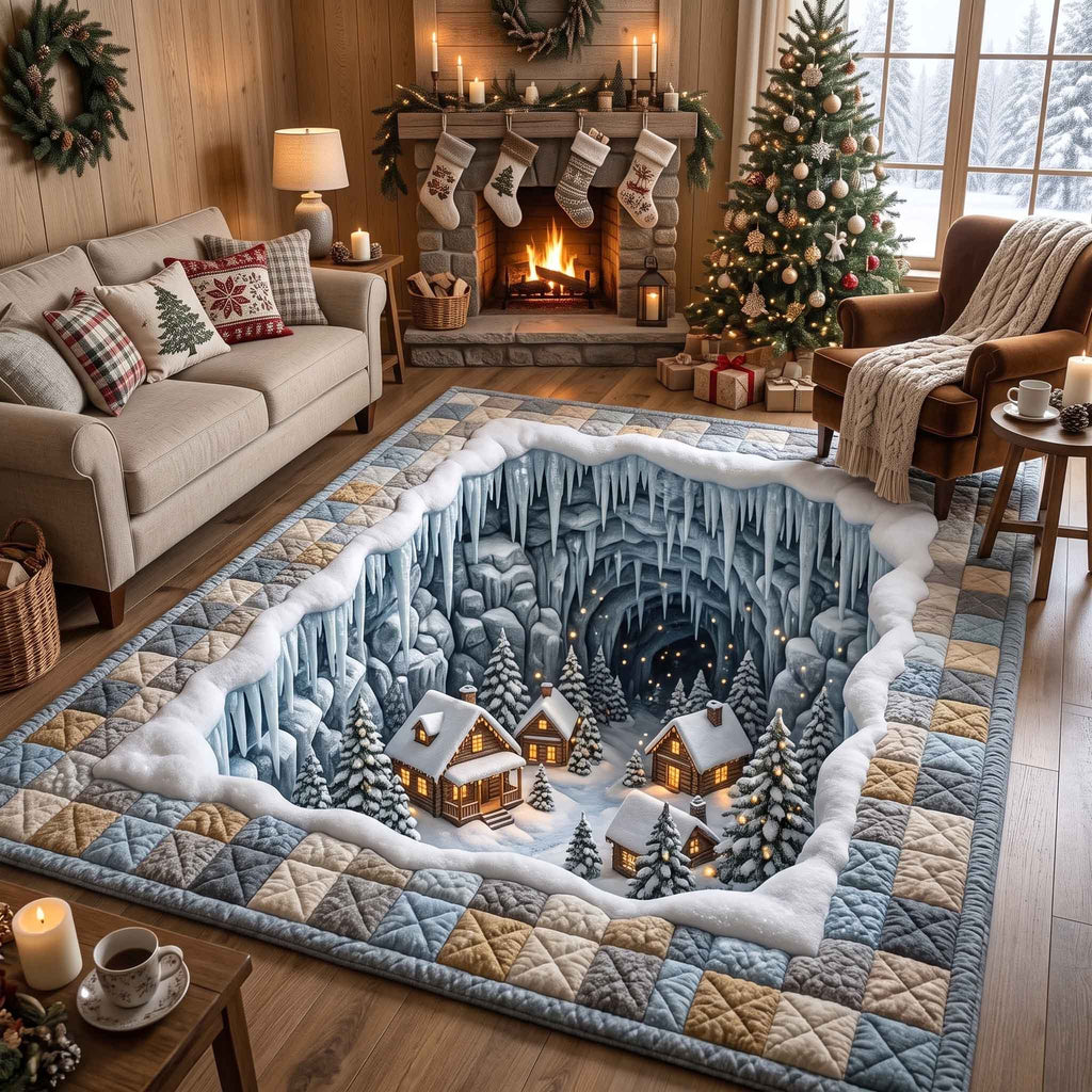 Holiday Village area rug in a living room