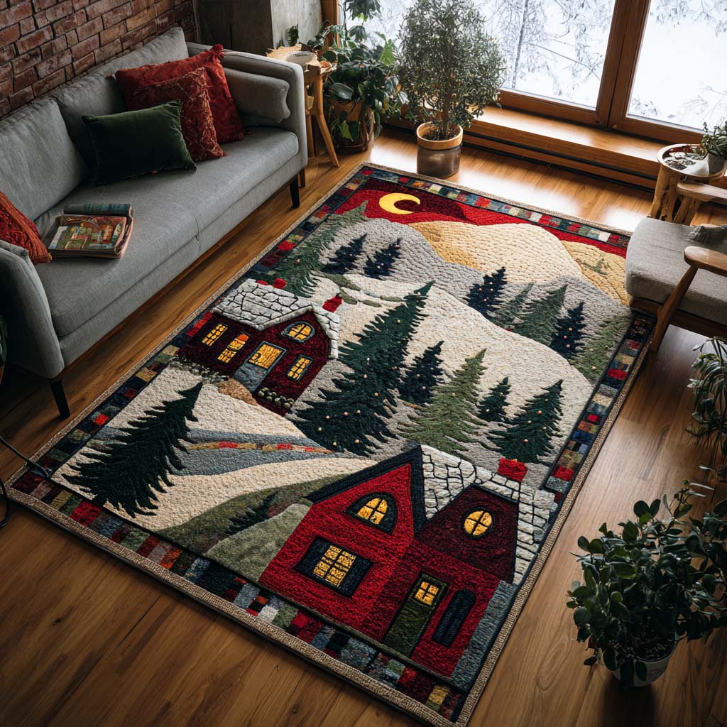 Holiday Village area rug in a living room