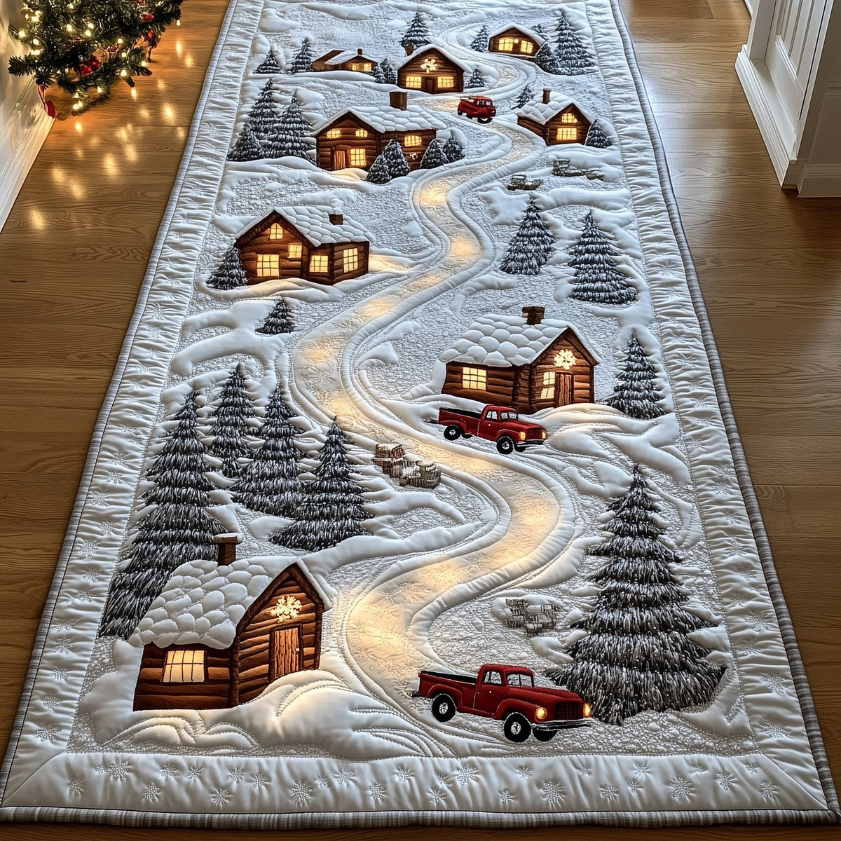 Holiday Village Runner Rug - Nature Design | Serene Runner Rug