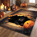 Hollow Cat Rise area rug in a living room