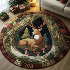 Hollow Rest Round Mat Rug - Nature Design | Serene Home Decor