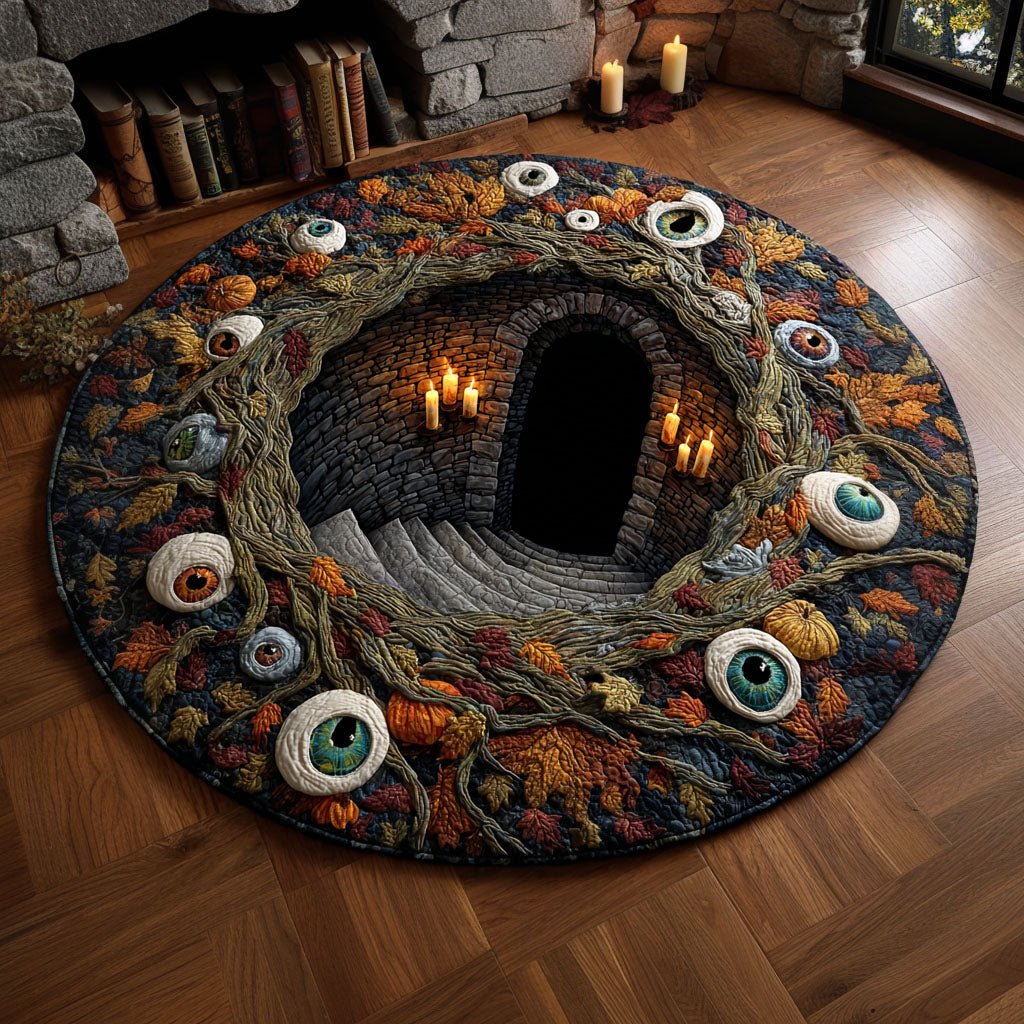 Hollow of Endless Eyes Round Mat Rug - Nature Design | Serene Home Decor