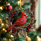 Cozy Cardinals Christmas Ornament