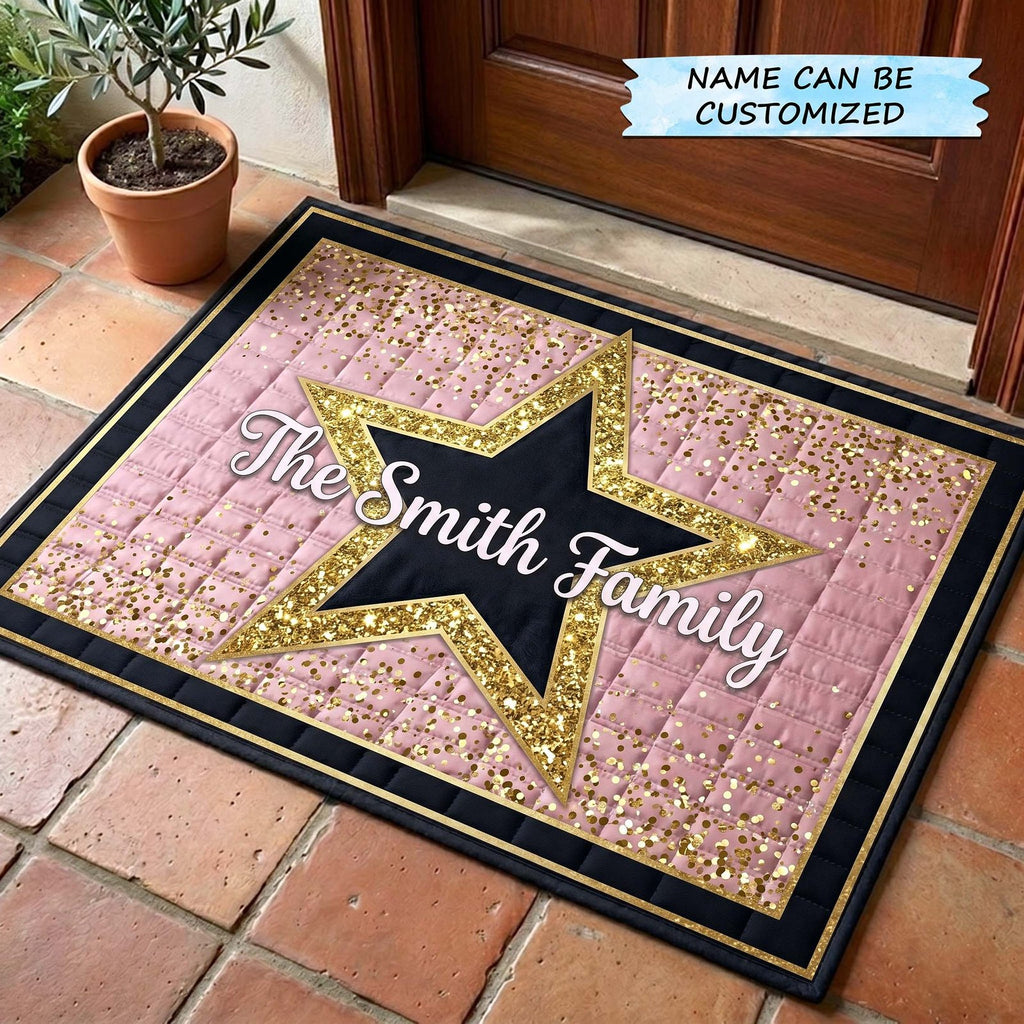 Hollywood Walk of Fame QTCUZ Doormat - Seasonal Holiday Design | Printed Welcome Doormat