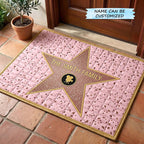 Hollywood Walk of Fame QTCUZ Doormat - Seasonal Holiday Design | Printed Welcome Doormat