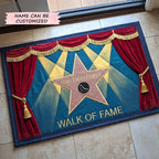 Hollywood Walk of Fame QTCUZ Doormat - Seasonal Holiday Design | Printed Welcome Doormat