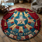 Hollywood Walk of Fame QTCUZ Round Mat Rug - Nature Design | Serene Home Decor
