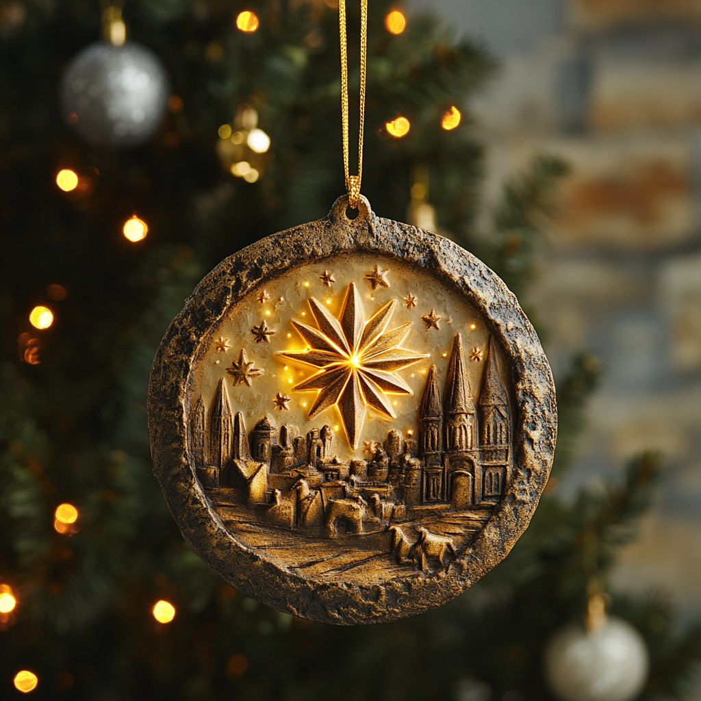 Holly Berry Nest Christmas Ornament