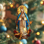 Holy Mary Christmas Ornament