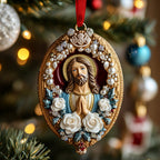 Starry Night Butterfly Christmas Ornament