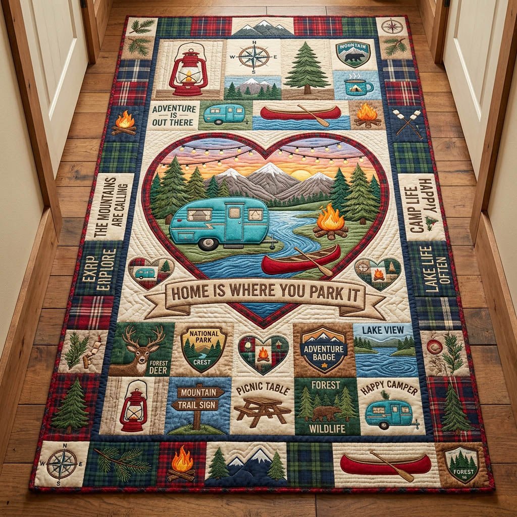 Home Is Where You Park It Runner Rug - Nature Design | Serene Runner Rug