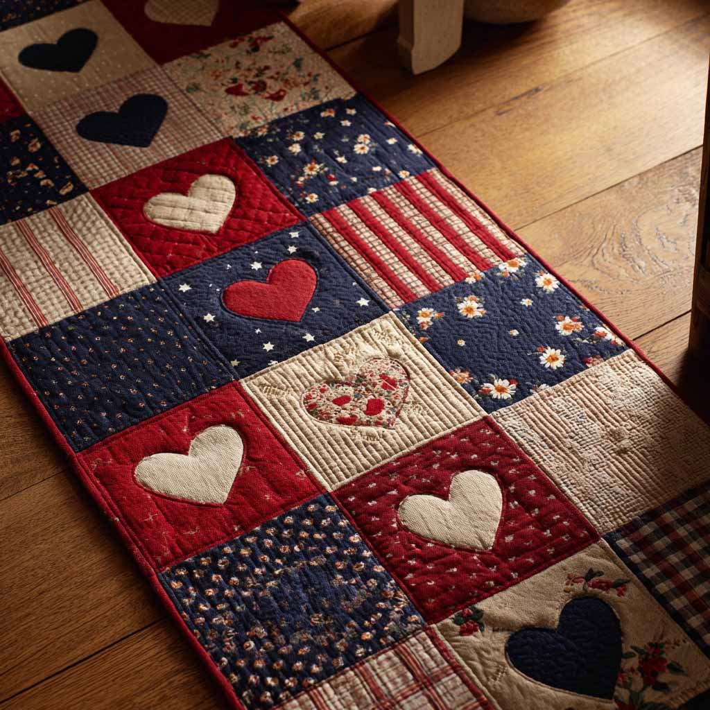 Homebound Hearts Runner Carpet Runner Rug - Cute Pet Design | Animal Printed Runner Rug