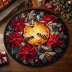 Honey Glow Round Mat Rug - Nature Design | Serene Home Decor