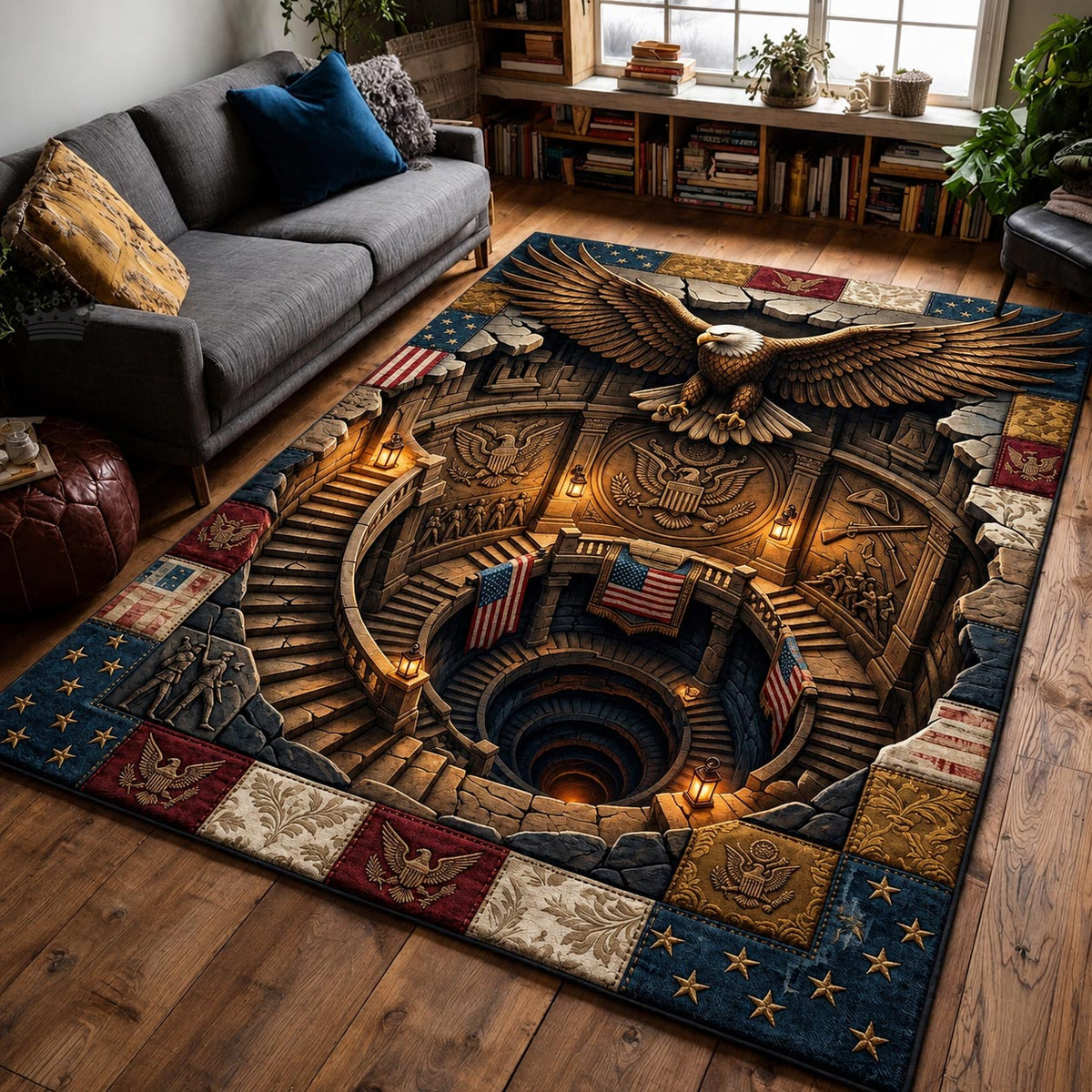 Honor Legacy area rug in a living room