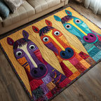 Horse Pride area rug in a living room