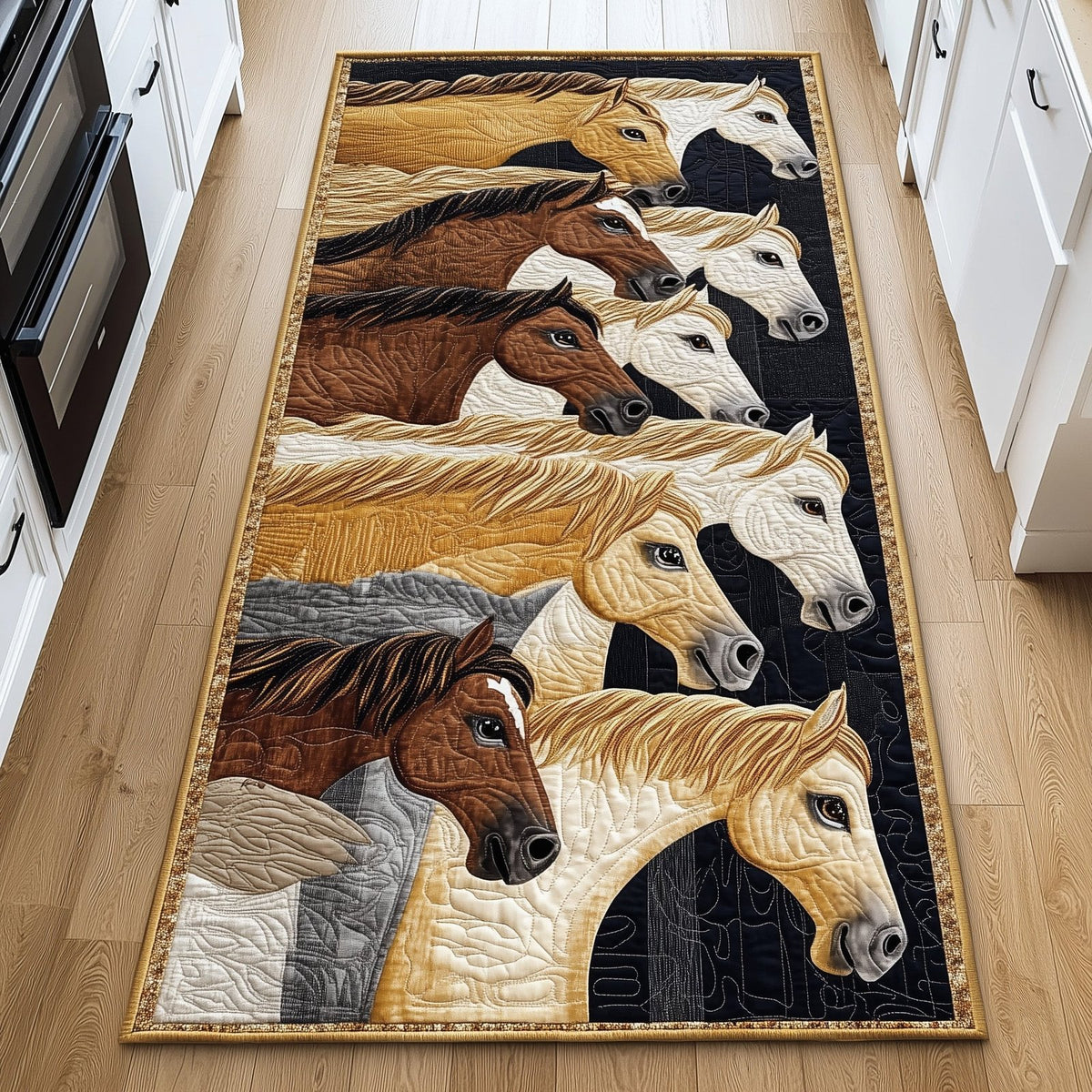 Horse Runner Rug - Cute Pet Design | Animal Printed Runner Rug