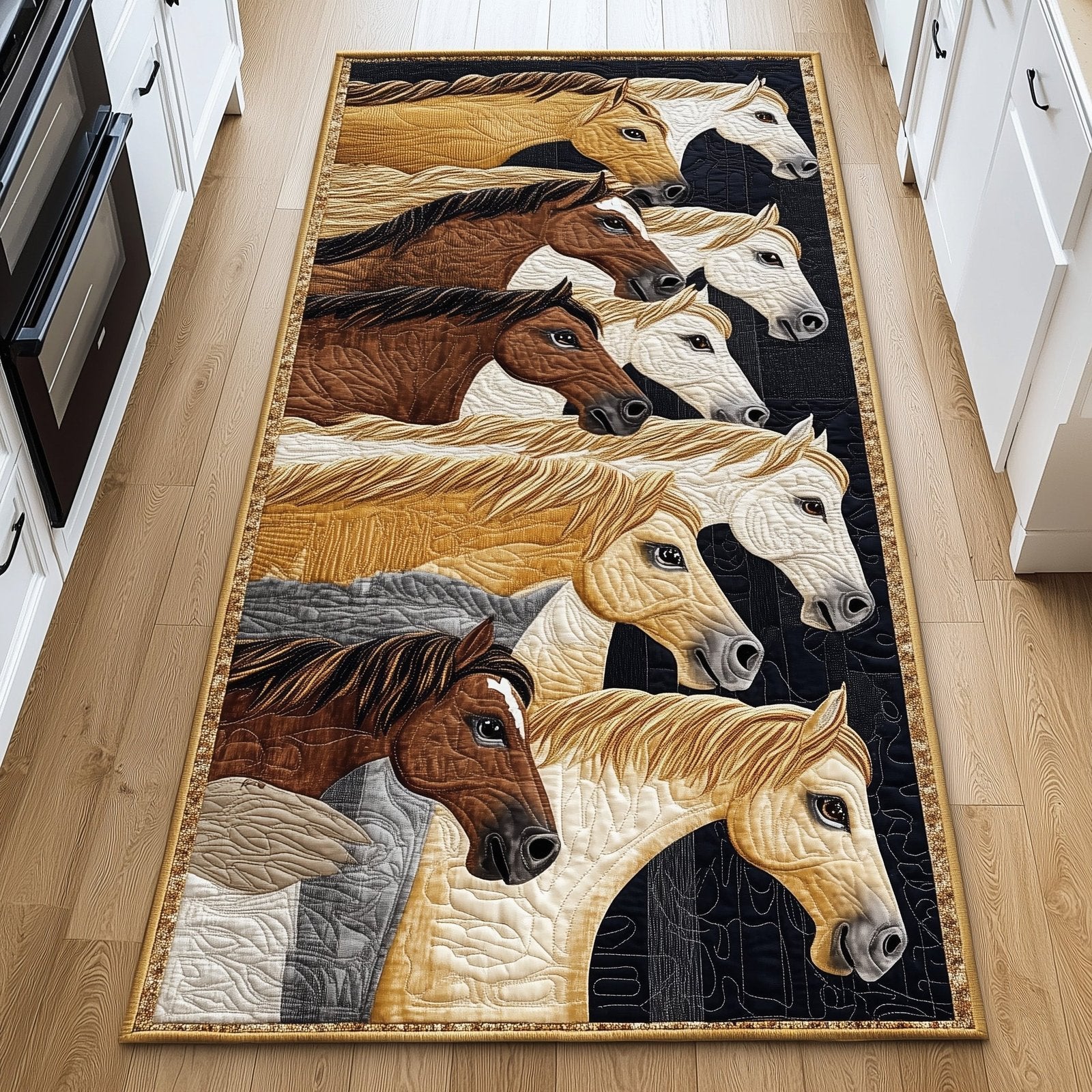 Horse Runner Rug - Cute Pet Design | Animal Printed Runner Rug
