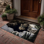 Howl Wolf Shadow Doormat - Cute Animal Design | Printed Welcome Doormat
