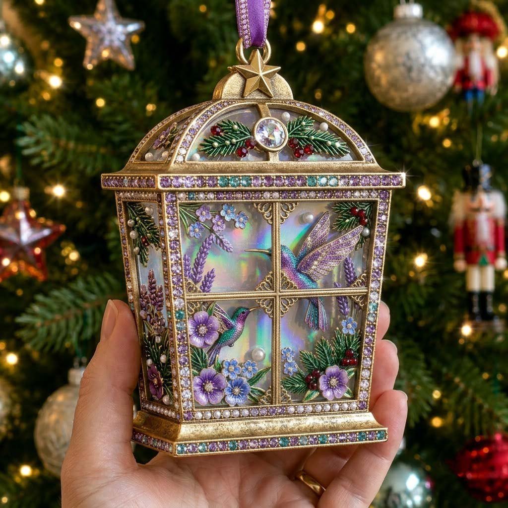 Hummingbird Lantern Christmas Ornament