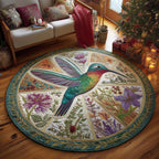 Hummingbird Blossom Round Mat Round Mat Rug - Nature Design | Serene Home Decor