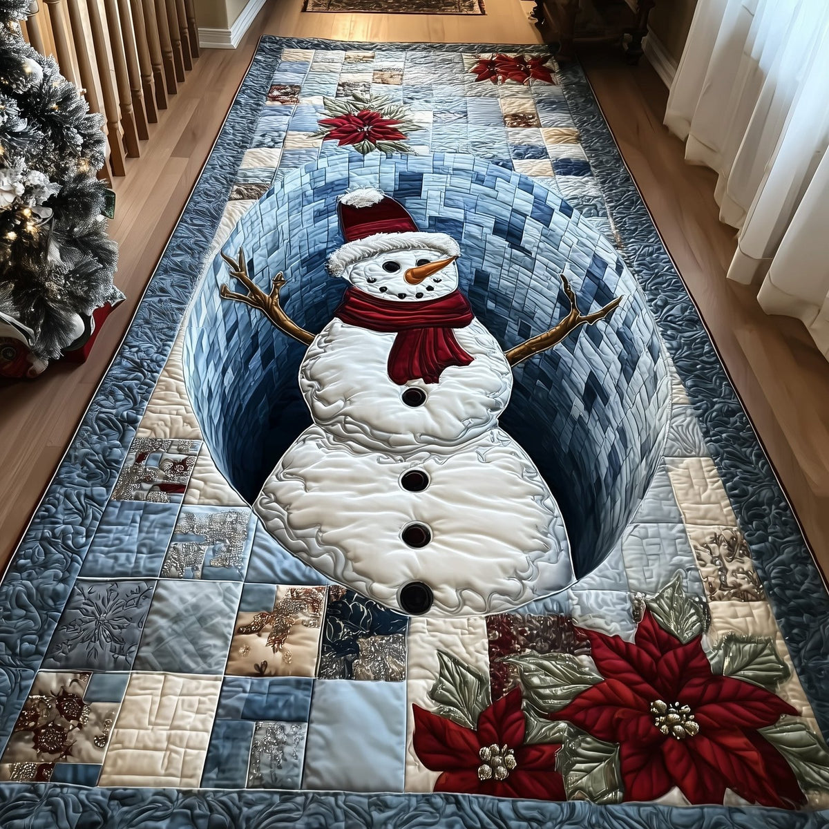 Icy Trail Runner Rug - Nature Design | Serene Runner Rug
