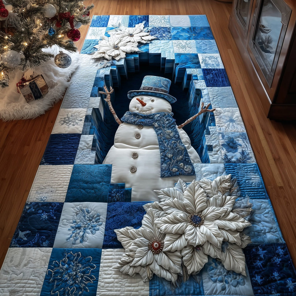 Icy Trail Runner Rug - Nature Design | Serene Runner Rug
