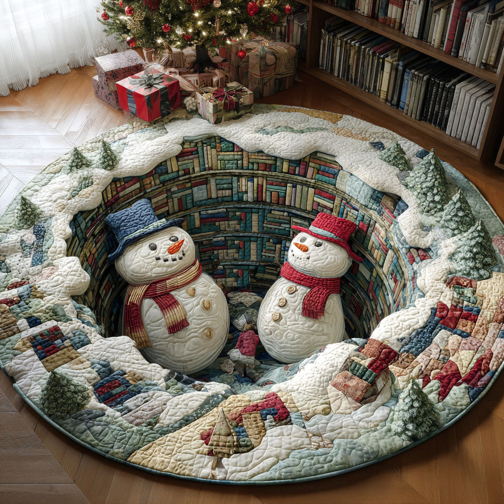 Icy Whisper Round Mat Rug