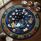 In Wonderland Round Mat Rug - Nature Design | Serene Home Decor