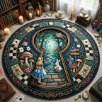 In Wonderland Round Mat Rug - Nature Design | Serene Home Decor