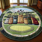 In the Golf Bag Round Mat Rug - Nature Design | Serene Home Decor