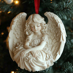 Blissful Horse Floral Christmas Ornament