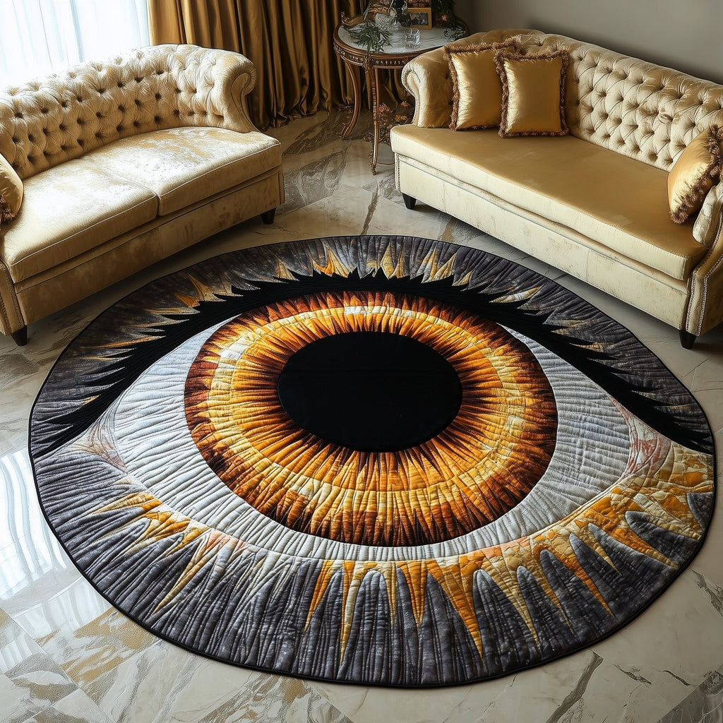 Infinity Eyes Round Mat Rug - Nature Design | Serene Home Decor