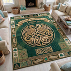Ireland Is Calling area rug in a living room