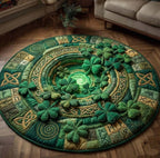 Irish Blessing (Design 5) Round Mat Rug - washable non-slip printed rug