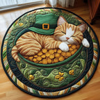 Irish Cat Round Mat Rug - Cute Pet Design | Animal Printed Home Decor