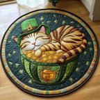 Irish Cat Round Mat Rug - Cute Pet Design | Animal Printed Home Decor