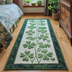 Irish Shamrock Runner Rug - Nature Design | Serene Runner Rug