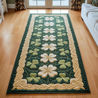 Irish Shamrock Runner Rug - Nature Design | Serene Runner Rug