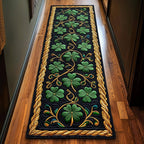 Irish Shamrock Runner Rug - Nature Design | Serene Runner Rug